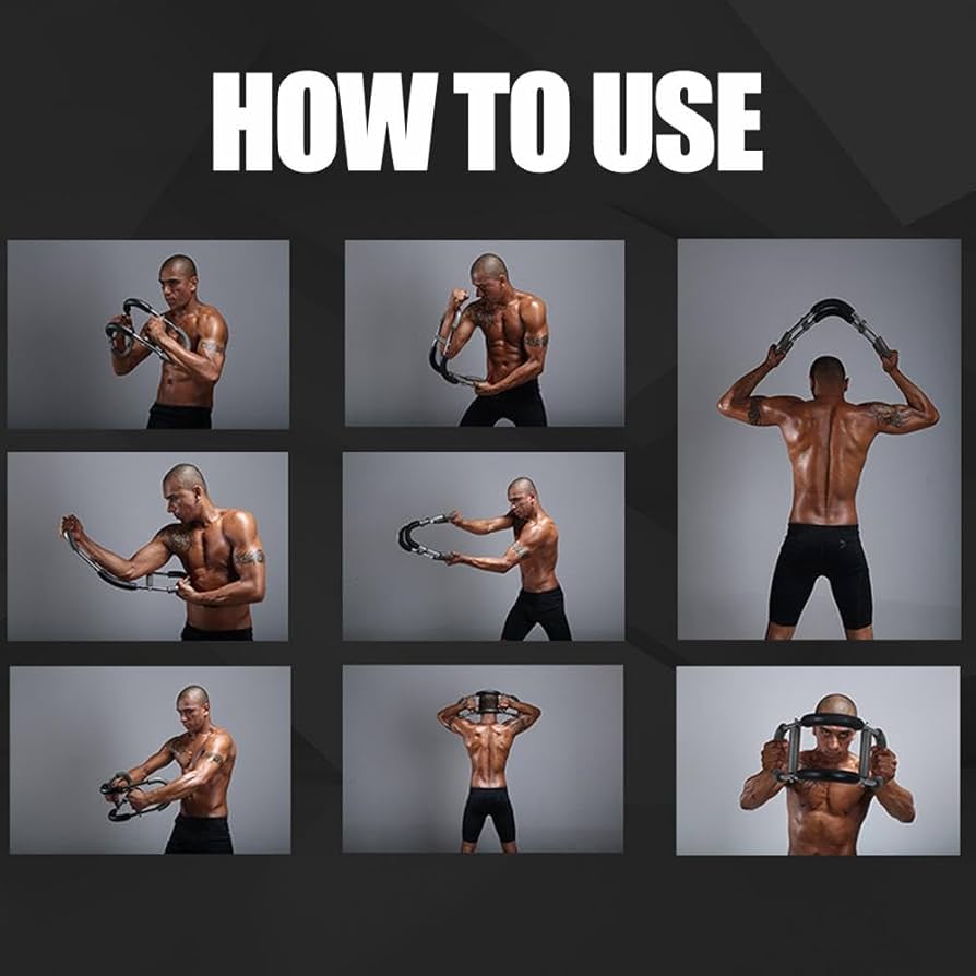 Twister Arm Trainer, Arm Exerciser, Adjustable Resistance Power Chest Expander, for Chest, Arms, Shoulders