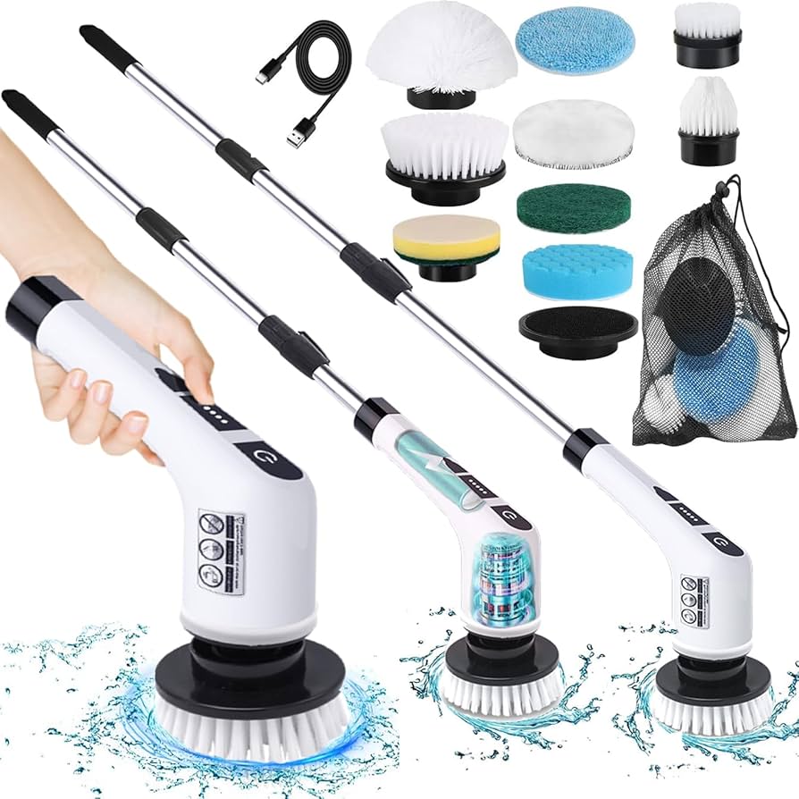 9 in 1 Electric Cleaning Brush 🔥 ⏐ فرشاة تنظيف كهربائية 9 في 1 🔥