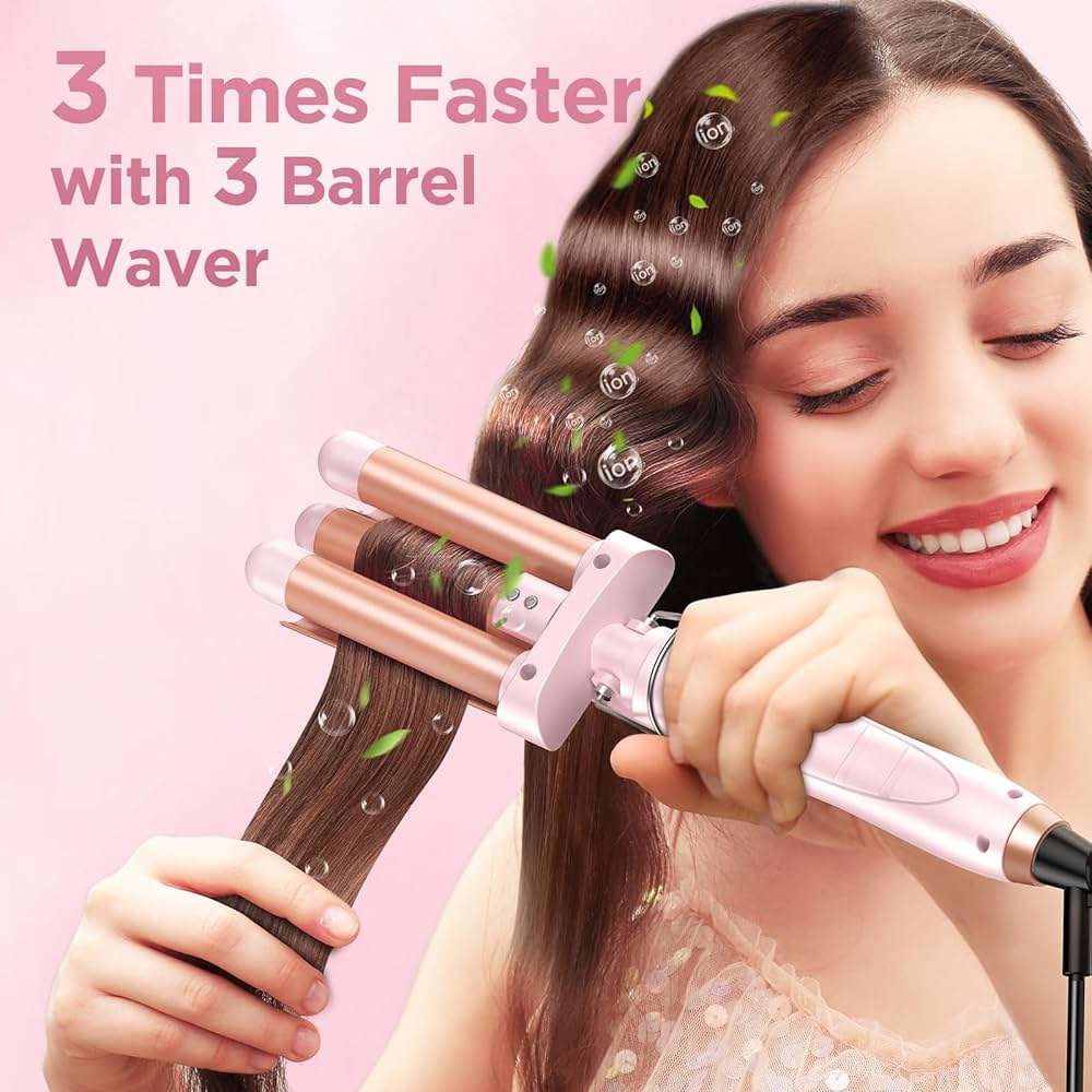 3-in-1 Electric Heating Curler ⏐ مكواة تجعيد الشعر الكهربائية 3 في 1