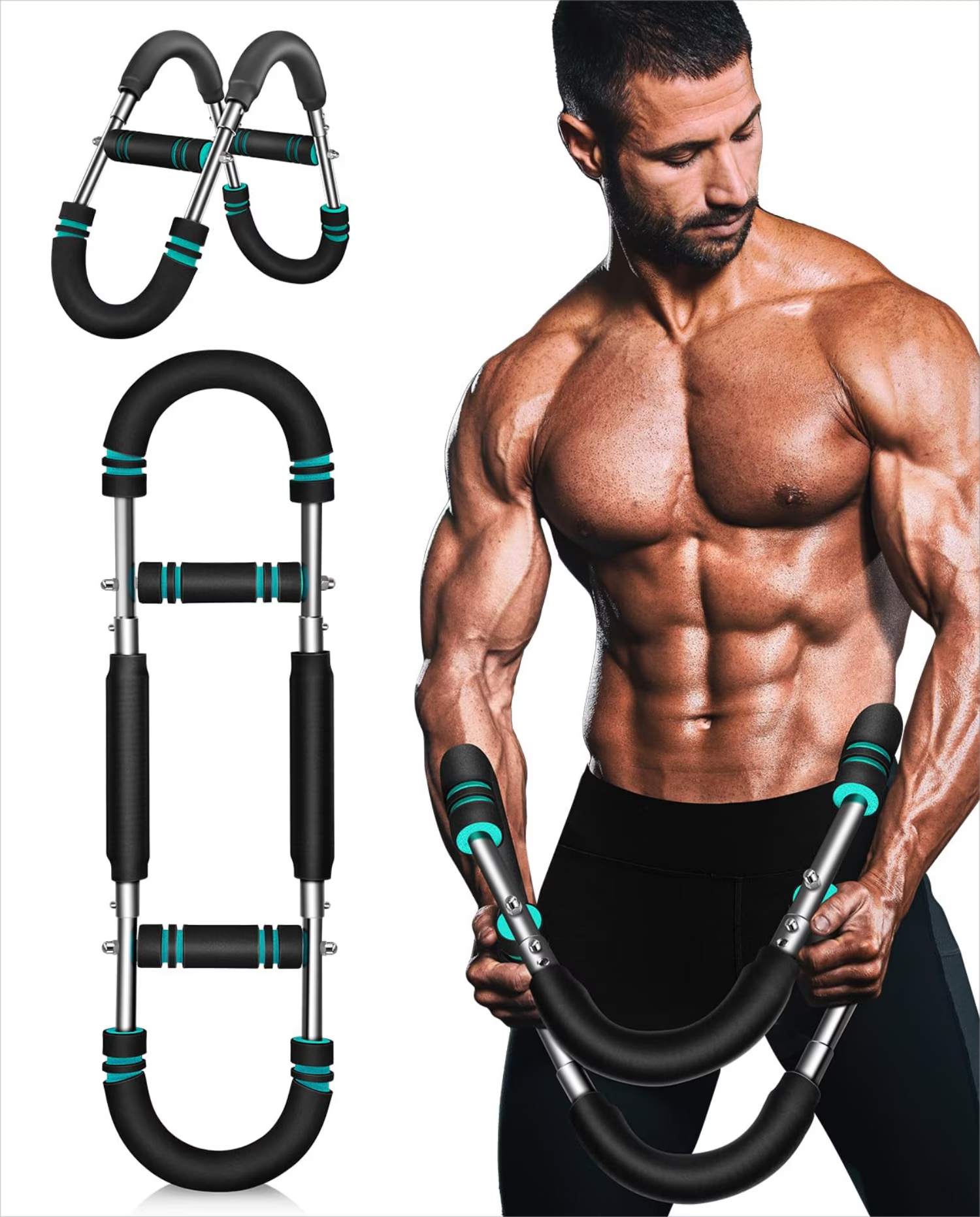 Twister Arm Trainer, Arm Exerciser, Adjustable Resistance Power Chest Expander, for Chest, Arms, Shoulders